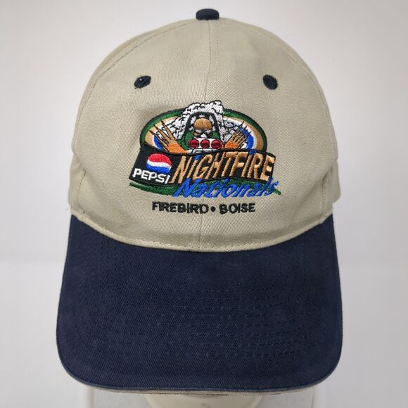 Pepsi Nightfire Nationals Firebird Boise Strapback Hat Tan OS Adjustable Otto - Picture 2 of 8